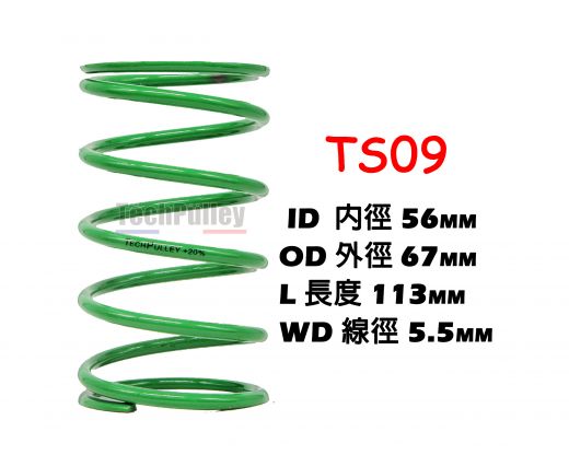 Torque spring TS09 green 20% Yamaha Xmax 300