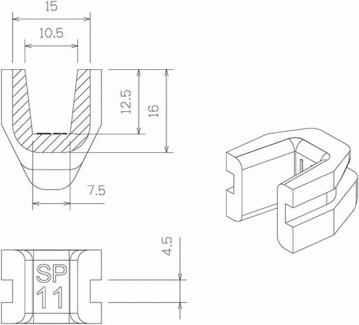 TechPulley Gleitstcke SP11/SP2515-AF