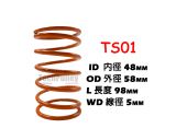 Gegendruckfeder TS01 orange 15%