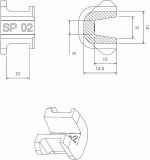 TechPulley Gleitstcke SP02/SP2012-AA (Kymco 200-350)